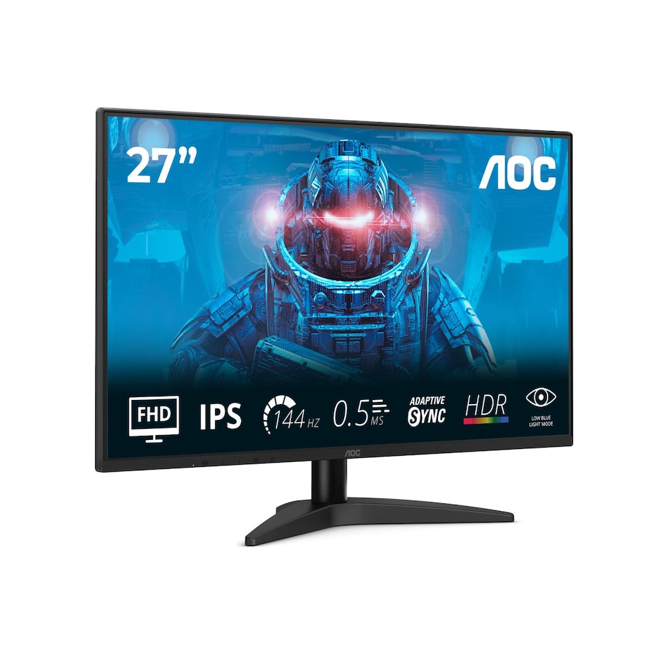 image 1 of AOC 27B36X 27" IPS Full HD 144Hz Gaming Monitor 0.5ms Adaptive Sync - Black