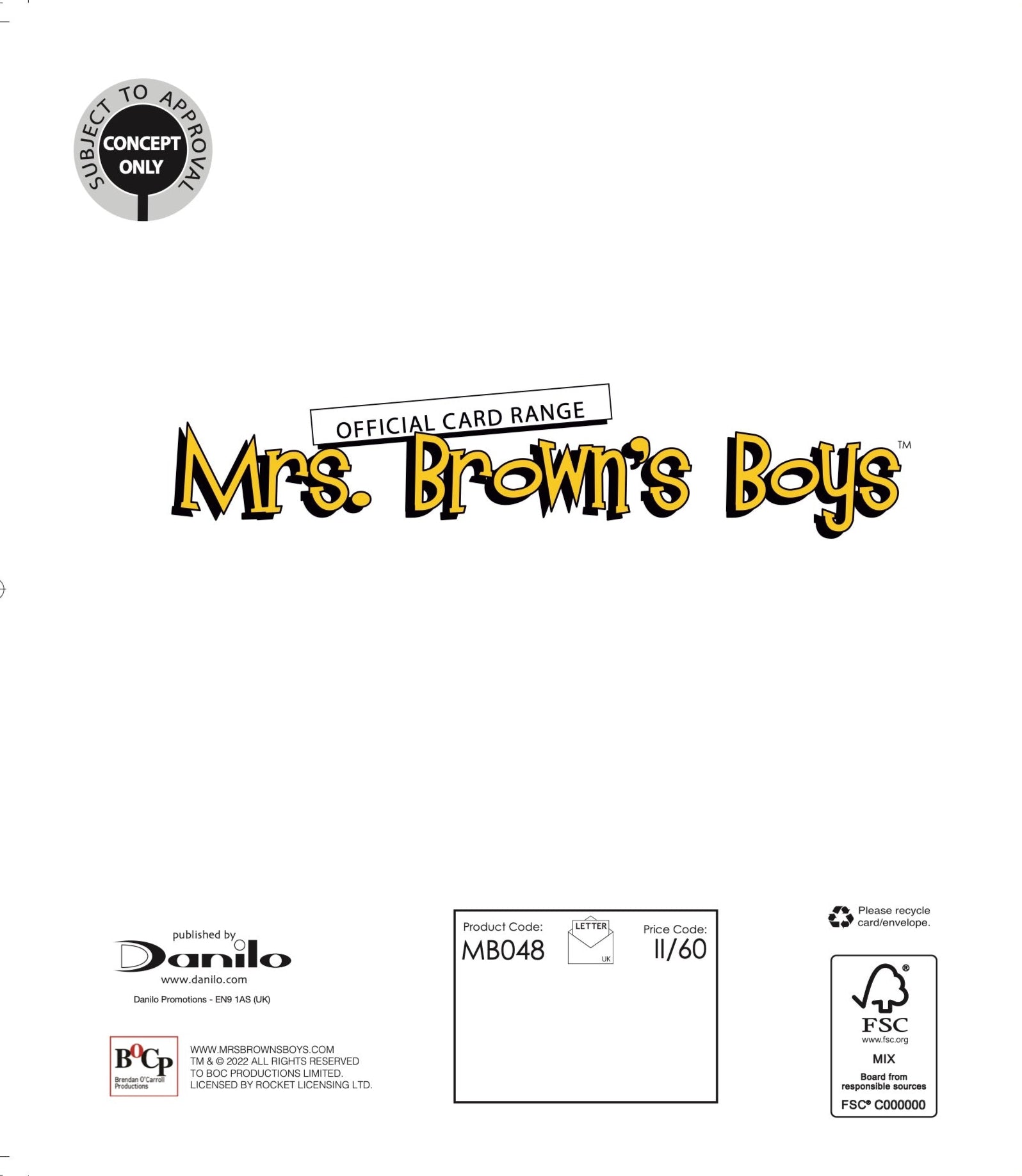 Mrs. Brown's Boys Muttertagskarte – Lizenziert, FSC-Papier, Mit Umschlag