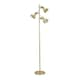 image 4 of ValueLights Albie Gold 3 Way Adjustable Directional Floor Lamp
