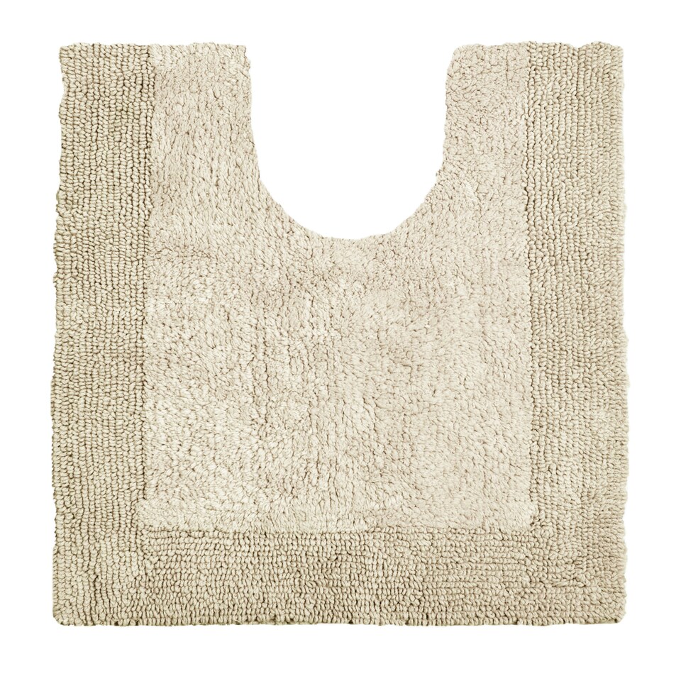 image 1 of Heavyweight Reversible Pedestal Toilet Mat | Grey