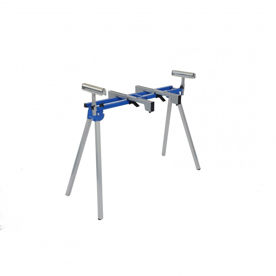 image 1 of Oypla Universal Mitre Saw Stand with Extending Support Arms & Rollers