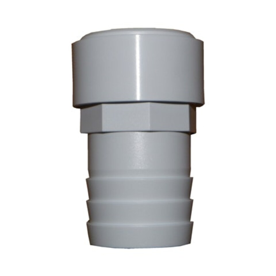 1.5in Plastica White Hosetail Plain - Single