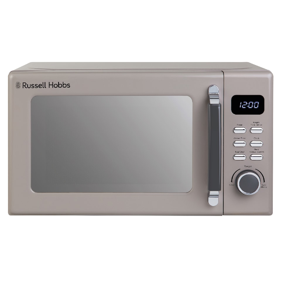 image 1 of Russell Hobbs Mocha Digital Microwave STYLEVIA, 20 Litre 800W with 5 Power Levels, Mirror Finish RHM2026MC