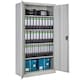 image 3 of Filing Cabinet Set of 4 - 5 height-adjustable shelves, lockable doors Grey