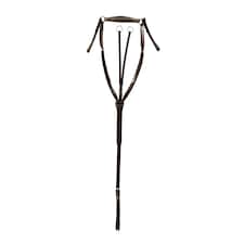 Collegiate Hunter Breast Plate IV - Brown - Warmblood