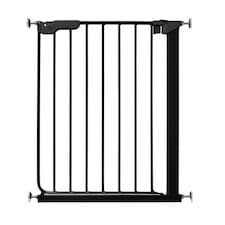 Safetots Super Narrow Baby Gate, 60.5cm - 66.5cm, Black, Child Safety Barrier, Pressure Fit Stair Gate | Black | 1