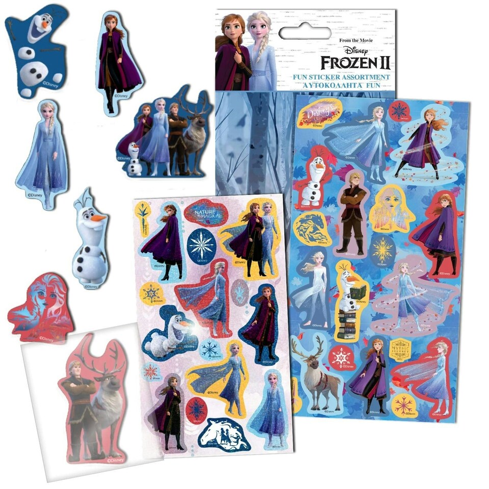 Frozen II Foil Assorted Designs Sticker Sheet - Multicoloured - One Size