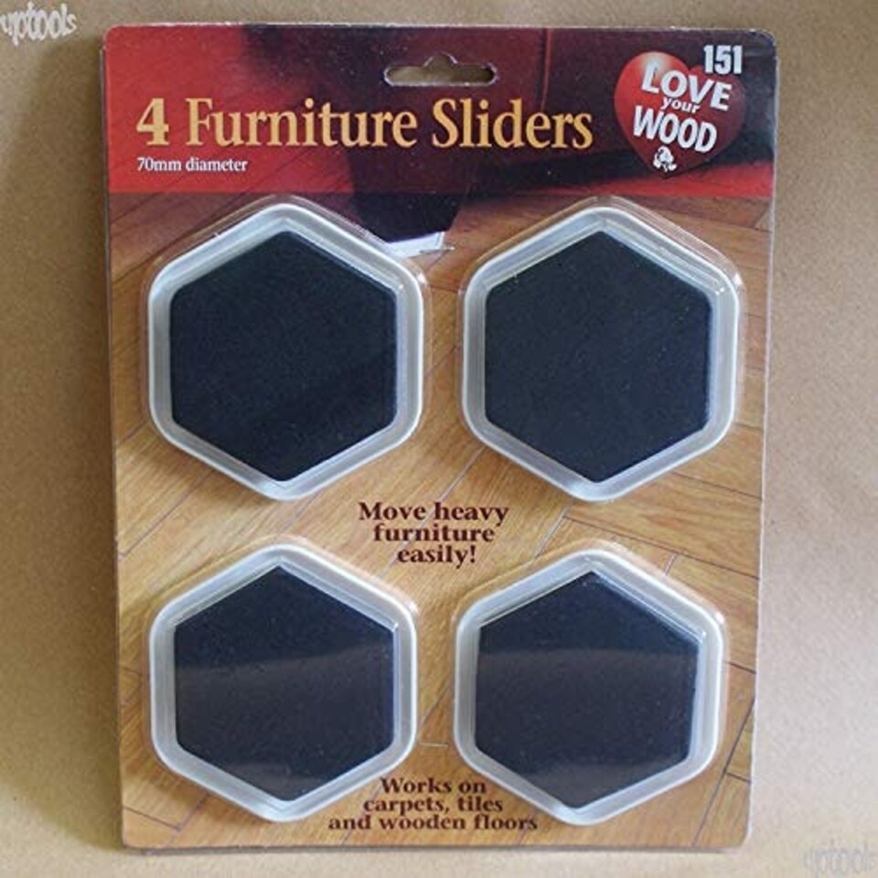 image 1 of 4 Furniture Sliders - 70mm Diameter
