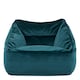 image 4 of Natalia Velvet Adults Bean Bag Armchair, Ready Filled Large Beanbag Teal | Green | Teal Green | XL | 1