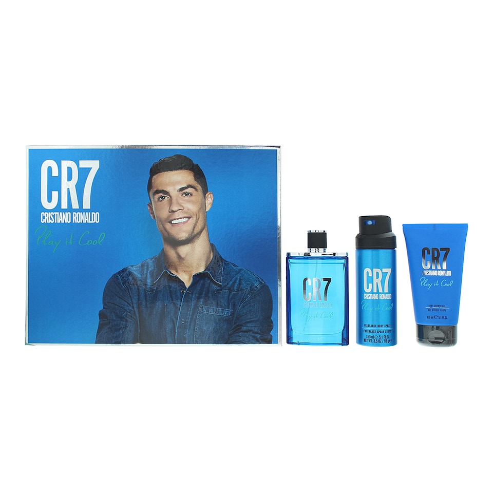 image 1 of Cristiano Ronaldo Play It Cool Eau De Toilette 100ml Gift Set For Him