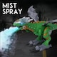 image 6 of Alivio Fire-Breathing Dinosaur Toy with Lights & Sounds (Green & White, Pack of 2)