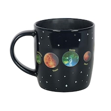Something Different Solar System 500ml Heat Changing Mug - Blue/Green/Orange - One Size
