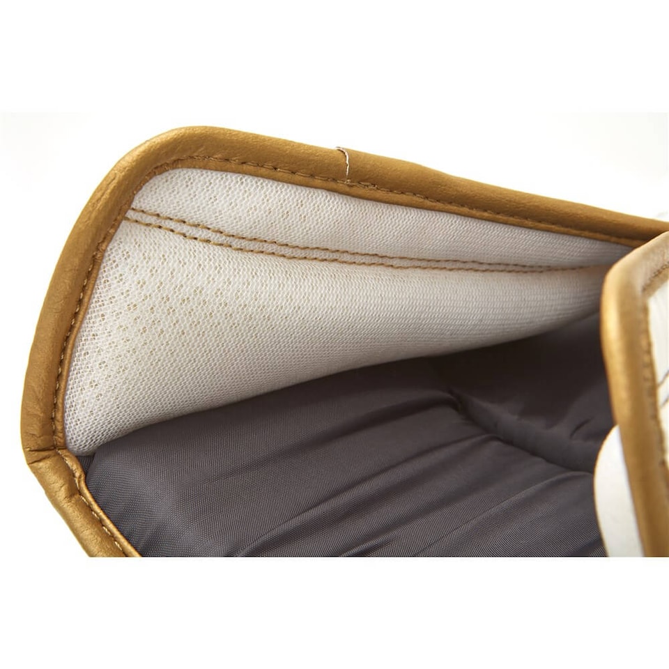 image 1 of Reebok Boxing Gloves - White and Gold, 16oz, Tetra Impact System | White | White and Gold | 16oz