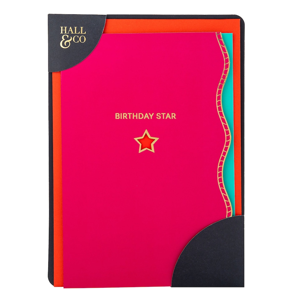 image 1 of Hallmark Hall And Co Premium 'Birthday Star' Card  - With Mini Card Keepsake