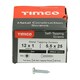 image 3 of Timco - Metal Tapping Screws - PZ - Pan - Self-Tapping - Zinc (Size 12 x 1 - 200 Pieces)
