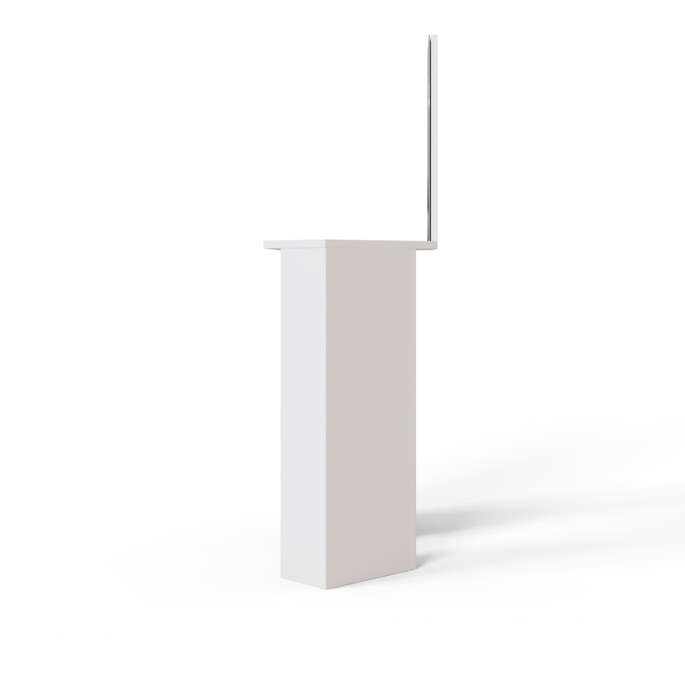 image 1 of Frances Corner Dressing Table | White | White