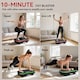 image 9 of SPORTNOW Vibration Plate Exercise Machine with Cool Lights, Quiet Vibrating Plate for Weight Loss and Lymphatic Drainage with Bluetooth, Remote Control, Resistance Bands, 99 Speed Levels