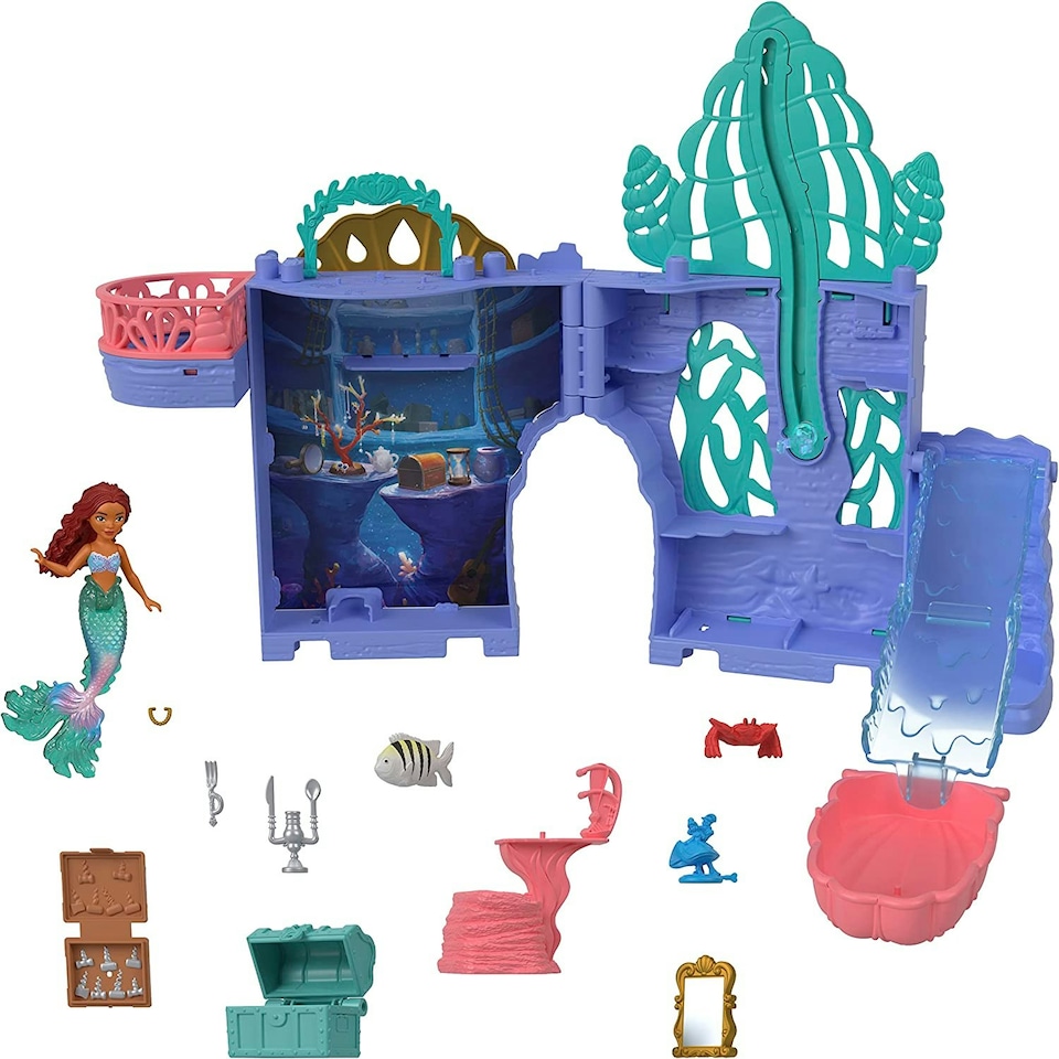 image 1 of The Little Mermaid Storytime Stackers Ariel Grotto Playset