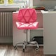 image 4 of Vida Designs Geo Office Chair Computer Desk Table Chair, Pink
