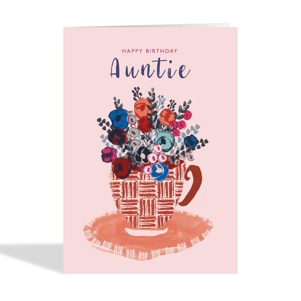 image 1 of Pretty Floral Teacup Birthday Card