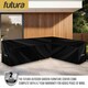image 9 of Futura L Shape 260x210x80cm Waterproof Garden Furniture Cover 600D | Black | Black | 260x210x80cm | 1