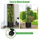 image 9 of COSTWAY Raised Garden Bed Planter Box Rolling Tomato Cage Black