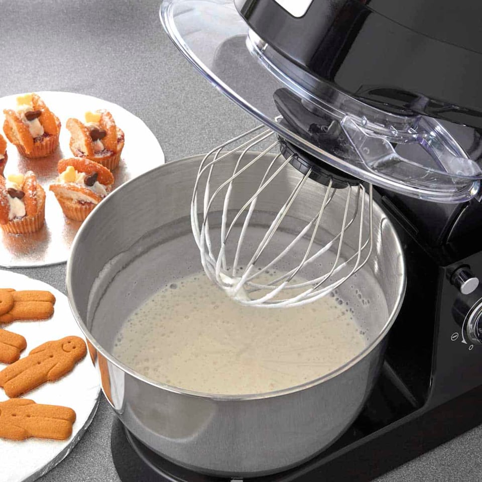 image 1 of Cooks Professional Multi-Function Stand Mixer | Black | Black & Silver