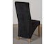 image 5 of Lola Fabric Dining Chairs for Dining Room or Kitchen | Black | Black