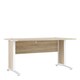 image 1 of Prima Desk 150cm in Oak with White Legs