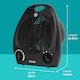image 2 of Abode AFH1002B Electric Heater Black 2000W Cooling Fan Mode with 2 Heat Settings