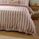 image 3 of Wylder Connie Striped Ruffle Duvet Cover Set | Pink | Clay Pink | Single | 1