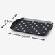 image 9 of Melamine Dotty Tray, Small | Red | Red