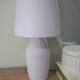 image 1 of ValueLights Arlo Lilac Ceramic Table Lamp with Lilac Shade with LED Bulb