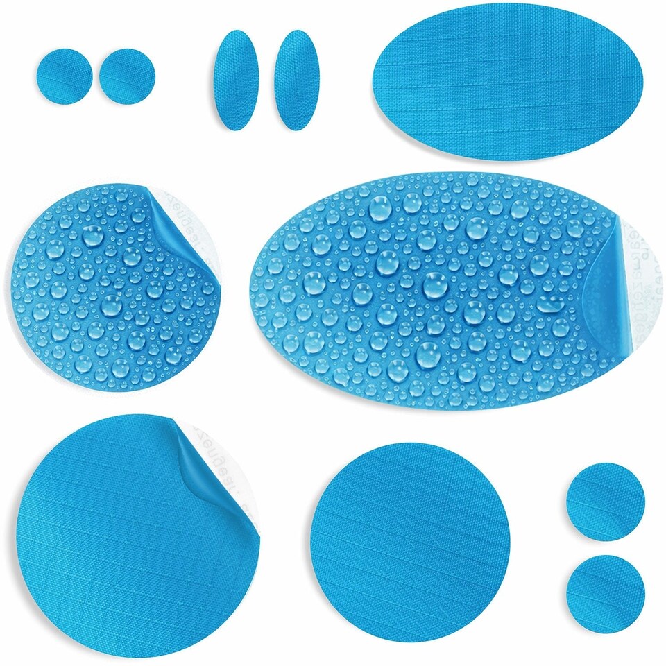 image 1 of aZengear Repair Patches (30+ Colours) for Puffer Jackets, Tents, Upholstery - Stick On, Waterproof, Tear-Cold-Heat-Resistant