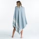image 4 of Decathlon Poncho beach towel 190 x 190 cm grey blue