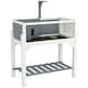 image 1 of PawHut Wooden Tortoise House with Storage Shelf, Clear Observation Windows