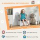 image 8 of AIYAPLAY 2 in 1 Toy Box for Kids with Safety Lid for Bedroom, Nursery Grey | 68.5L x 34W x 58Hcm