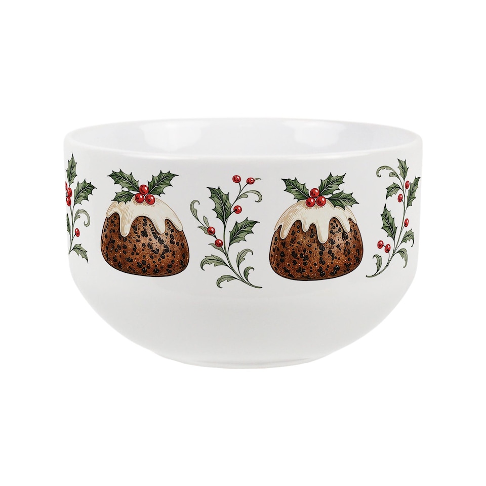 image 1 of Christmas Puddings Ceramic Dessert Bowl