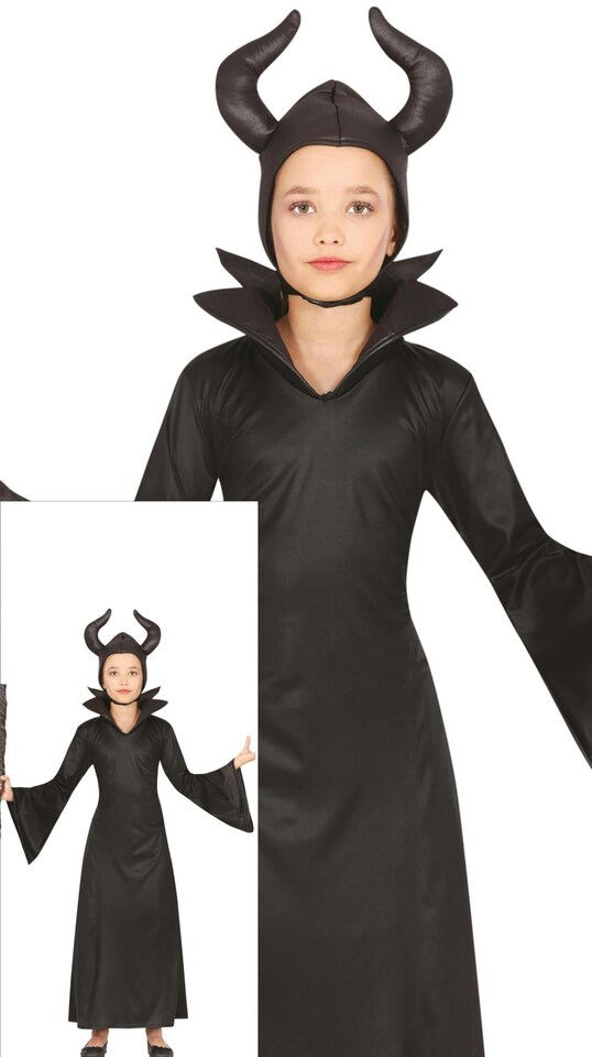 image 1 of Fancy Dress Child Evil Fairy Black - 5-6 Years