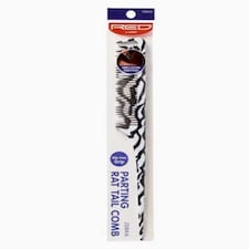 Red By Kiss  Parting Rat Tail Comb Zebra HM46