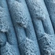image 3 of Bianca So Soft Carved Faux Fur Blanket Throw | Blue