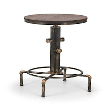 Stockport Pipework Bar Table Gold | Copper