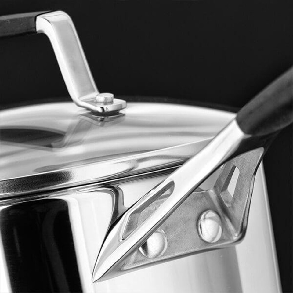 image 1 of Stellar 5000 Induction Flow 3 Piece Saucepan Set