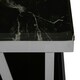 image 4 of Interiors By Premier Durable Marble Top Coffee Table, Contemporary Display Table For Lounge, Sleek Outdoor Decorative Table Black