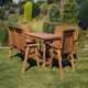 image 1 of Valley 8 Seat Set 2XC 2X3B - Timber - L220 x W330 x H95 cm - Garden Furniture - Minimal Assembly Required