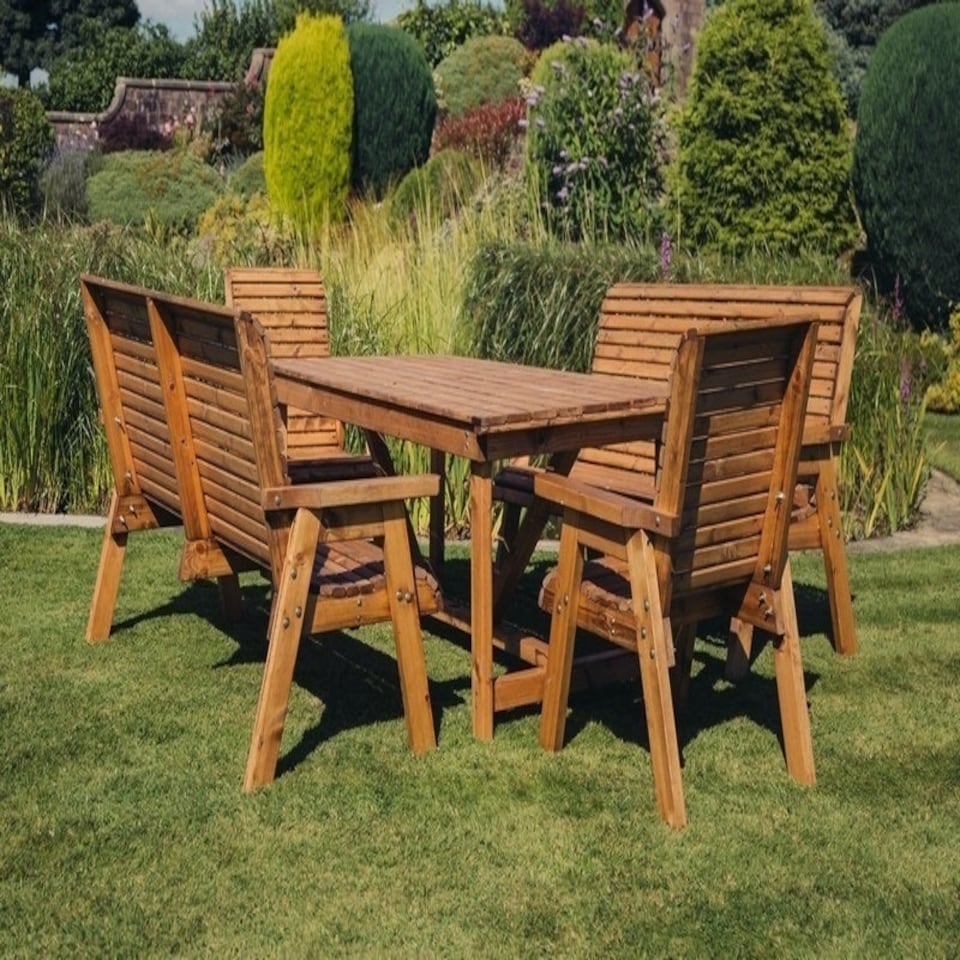 image 1 of Valley 8 Seat Set 2XC 2X3B - Timber - L220 x W330 x H95 cm - Garden Furniture - Minimal Assembly Required