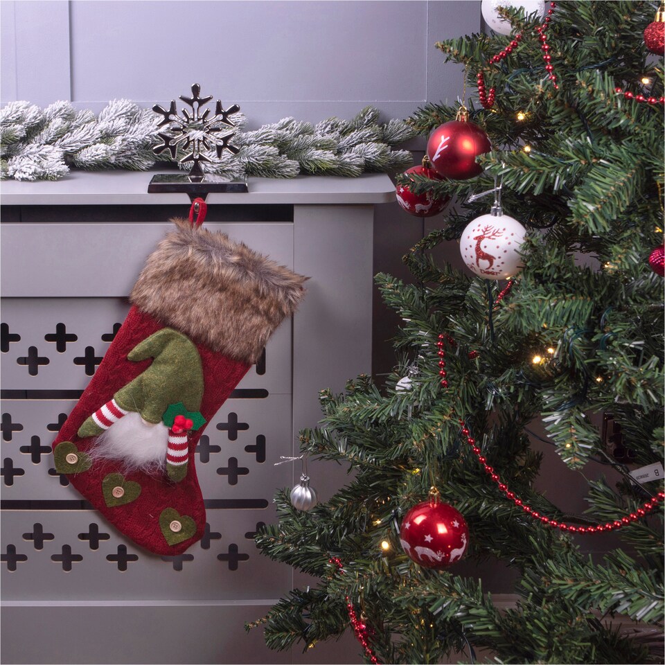 image 1 of St Helens Luxury Gonk Xmas Stocking, Red