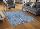 image 2 of Floral And Geometric Embellished Tiles Rug | Multi