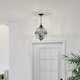 image 3 of Halleron 3 Light Outdoor Globe Ceiling Pendant Light Grey IP44, E14