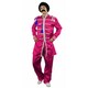 image 1 of Adults Pink Sergeant Pepper Costume – 60s Fancy Dress Outfit Pink | S